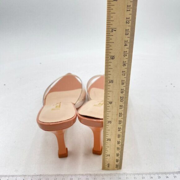 Milooey Women's Comfy Kitten Heel Mules Open Pointed Toe Slide Sandals Cute - Picture 4 of 7